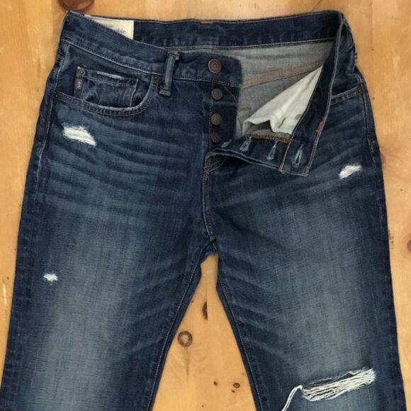 Vintage Abercrombie & Fitch Classic Straight Jeans 31x 30 – 100% Cotton - Picture 4 of 9